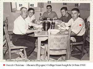 PATRONAGE ORAN D ECKMUHL LE CERCLE DON BOSCO 1960  (2) LA FANFARE EN ESPAGNE